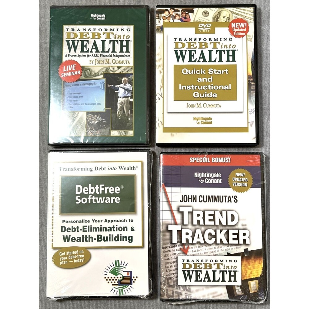 Transforming Debt into Wealth DVDs & Software Financial Independence Finance